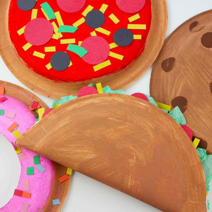 paper food crafts for preschoolers